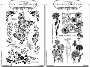 Butterfly Flourish/Fantastic Florals Rubber stamps Multi-buy - A5
